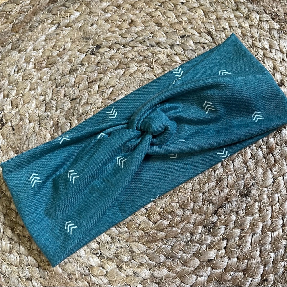 Teal Arrow Twisted Headband
